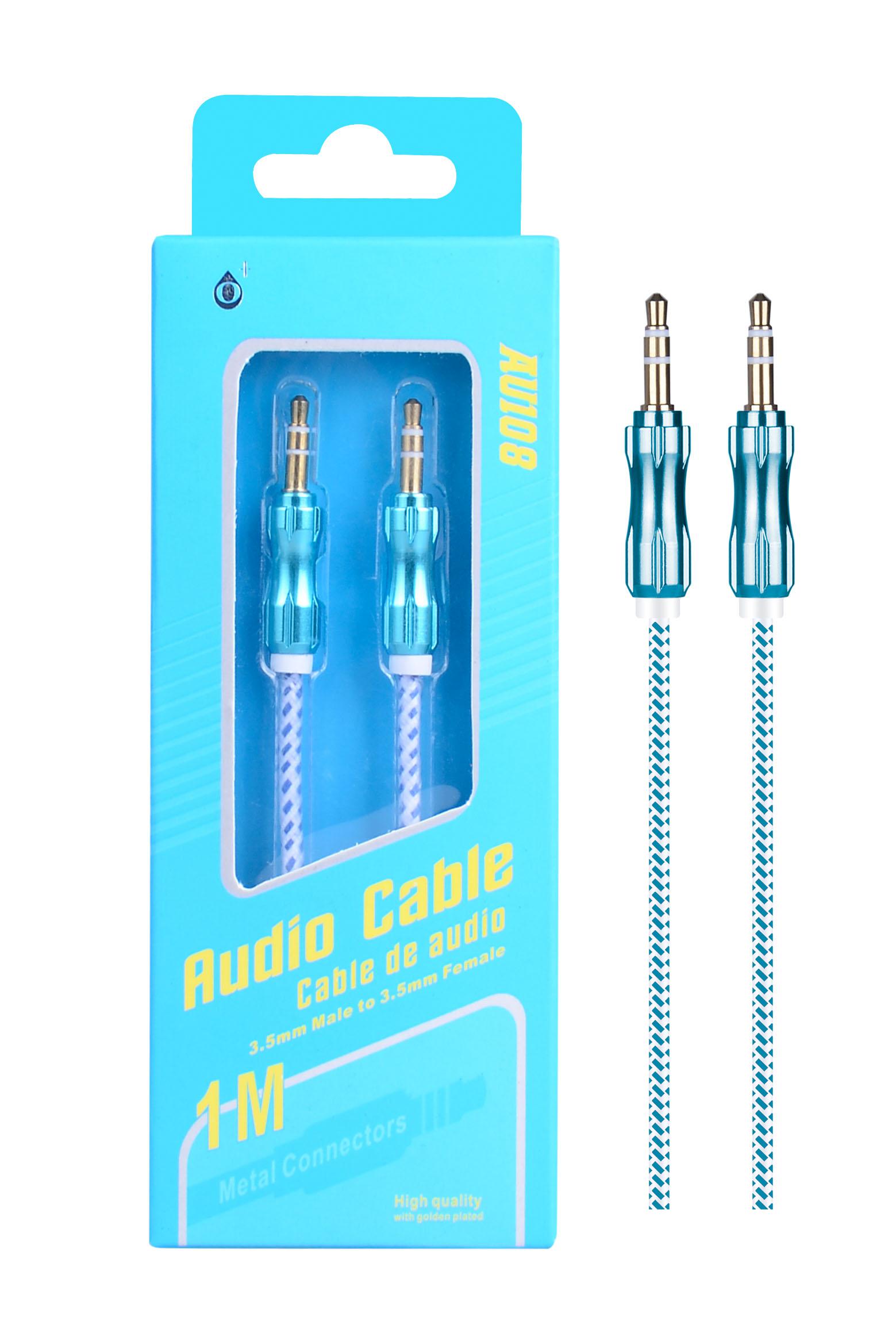 Cable Audio Jack 3.5mm Macho/Macho 3M, AU107